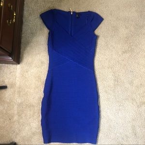 Marciano Royal Blue Bandage Dress